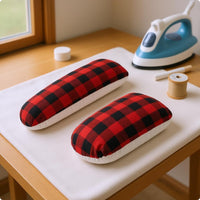 2 Pieces Stuffed Ironing Pad Portable Plaid Pressing Pad Heat-Resistant