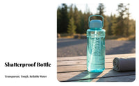 Shatter-Proof Large Capacity Water Bottle High Temperature Resistant Large Capacity Sports Bottle Long-Lasting for Office Workers, Hiking