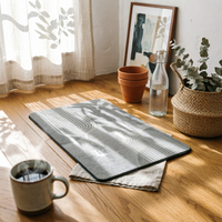 Diatomite Bath Mat Rounded Corners Floor Covering Rectangular