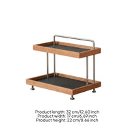 Desktop Storage Rack with Two Tiers Versatile Desktop Shelf Organizer Stable