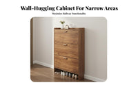 Tipping Bucket Shoe Storage Unit Space-Saving Flip Drawer Shoe Storage Unit Large Capacity for Apartment Dwellers, Homeowners, Hallway, Living Room