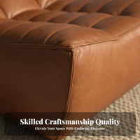 Armless Tufted Block Chair Wabi-Sabi Design Adaptable Sofa Small Space Space-Efficient Minimalist Aesthetic for Homeowners