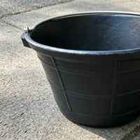 Heavy Duty Bucket Black Molded Bucket Multipurpose Storage Container for Construction, Farm, Garden