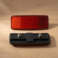 Rear Rack Reflector Plate Warning Light Rectangular Cycle Rear Rack Reflector Easy to Install