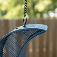 Crescent Moon Bird Feeder Drain Holes Hanging Moon Bird Feeder for Patio