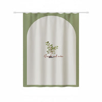 Push-Pull track system Curtain Waterresistant Kitchen Shade Easy to Clean for Small accessibleings