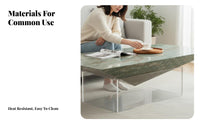 levitating visual effect Acrylic Leg Coffee Table Minimalist Living Space Design Room Furniture Modern visual Artistic Centerpiece for Interior Decorators, Designers, residents, Lounge Area, Office Reception, Den, Apartment
