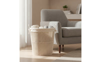 Woven Rope Basket Multipurpose Tall Rope Basket with Handles Lightweight Laundry Hamper for Washroom