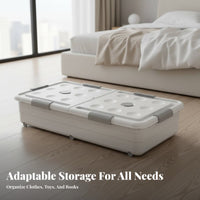 Foldable Underbed Container Large Capacity Collapsible Clothing container for Families