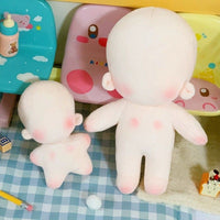 10cm正常体坐姿海星体现货娃圈品质练手素体娃棉花明星娃娃20cm