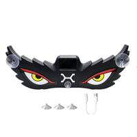Car Warning Light with Solar Panel Slim Devil Eye Window Light Easy Installation