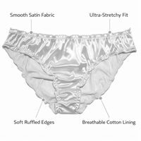 Women's Underwear Multipack with Lined Crotch for Breathability, Low-Rise Knickers for Everyday Wear, Moisture Wicking Ladies