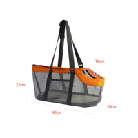 Mesh Pet Carrier Bag Foldable Mesh Pet Carrier Easy to Clean for Travel