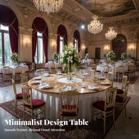 Large Folding Round Table Foldable Design Round Hotel Restaurant Table Heavy-Duty Construction for Caterers, Schools, Hotels, Restaurants
