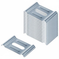 30 Pieces Cable Tray Fixing Clamp with Slot Slotted Basket Wire Mesh Cable Tray Clamp Secure Hardware for Contractors