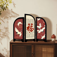 New Chinese Style Tabletop Screen Decoration with Hundred Blessings Pattern