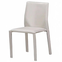 Armless Upholstered Dining Seat Minimalist Design Upholstered Armless Dining Chair Easy to Clean Stable Frame for Hotel