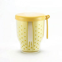 Fruit Cup Portable Travel Food Container with Lid Reusable for Car, Commuters