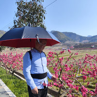 弯钩长晴雨伞背后式专用撑伞肩带户外钓鱼采茶遮阳支撑打伞固定器