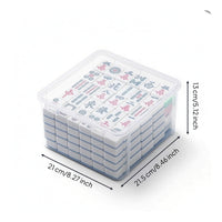 Mahjong Case with Handle Portable Mahjong Tile Storage Box Dustproof for Travel