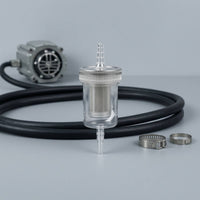 Transparent Fuel Filter with Metal Mesh Compact Inline Fuel Filter Corrosion-Resistant Universal