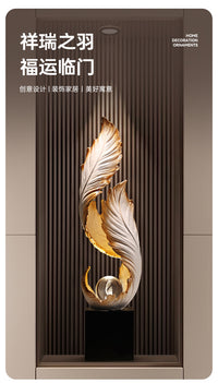 风生水起入户玄关装饰摆件轻奢高档客厅电视柜办公室落地乔迁礼物