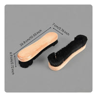 Billiard Table Brush Set Wood Handle Pool Table Brush Set Low-Shedding Bristles Billiard Cleaner Kit for Game Room, Bar