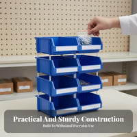 Stackable Open-Front Container versatile System Open-Front Tote sturdyDuty Label Holder for Mechanics, DIY hobbyists