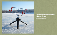 Foldable adjustable fishing rod holder