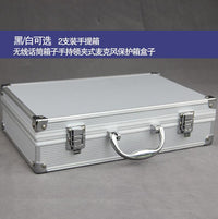 Aluminum Case for 8 Handheld Microphones with Foam Protection