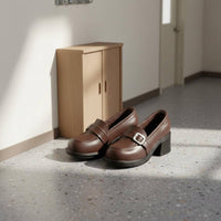 1/6 Scale Loafers Gift for Collectors Miniature Heeled Loafers Trendy