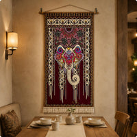 Bohemian Wall Hanging Ethnic Design Boho Tapestry Colorful Print for Guesthouse