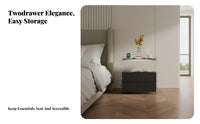 Wavy Side Table Light Luxury aesthetic Nightstand Minimalist Design for Small Spaces