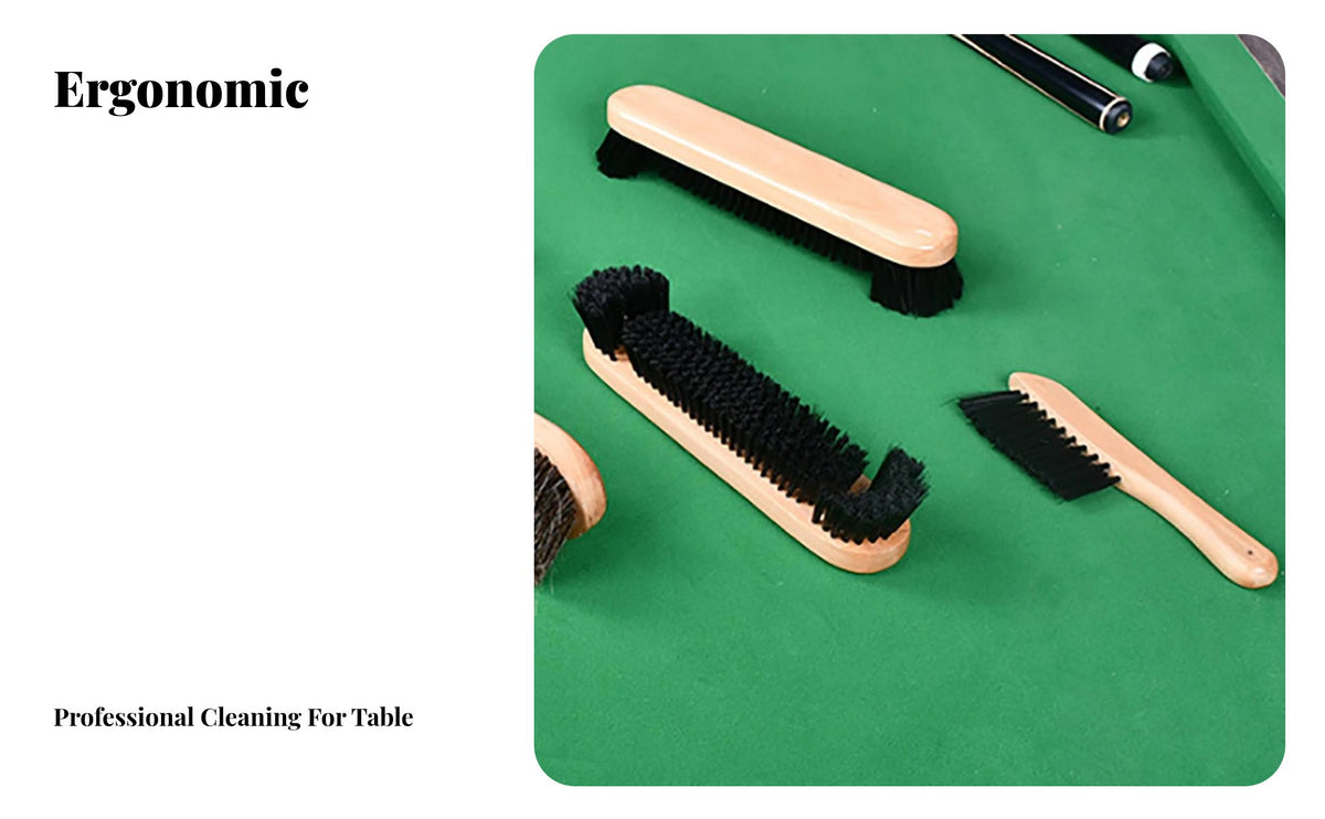 Pool Table Brush Non Scratching Fibers Billiard Table Brush Ergonomic Grip Snooker Cloth Cleaner for Bar Owners, Recreation Center, Home