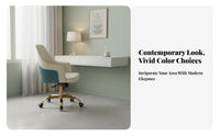 Upholstered Rotating Chair with Casters Minimalist Design Office Furniture High Spine Spinerest Easy Assembly for Study Room