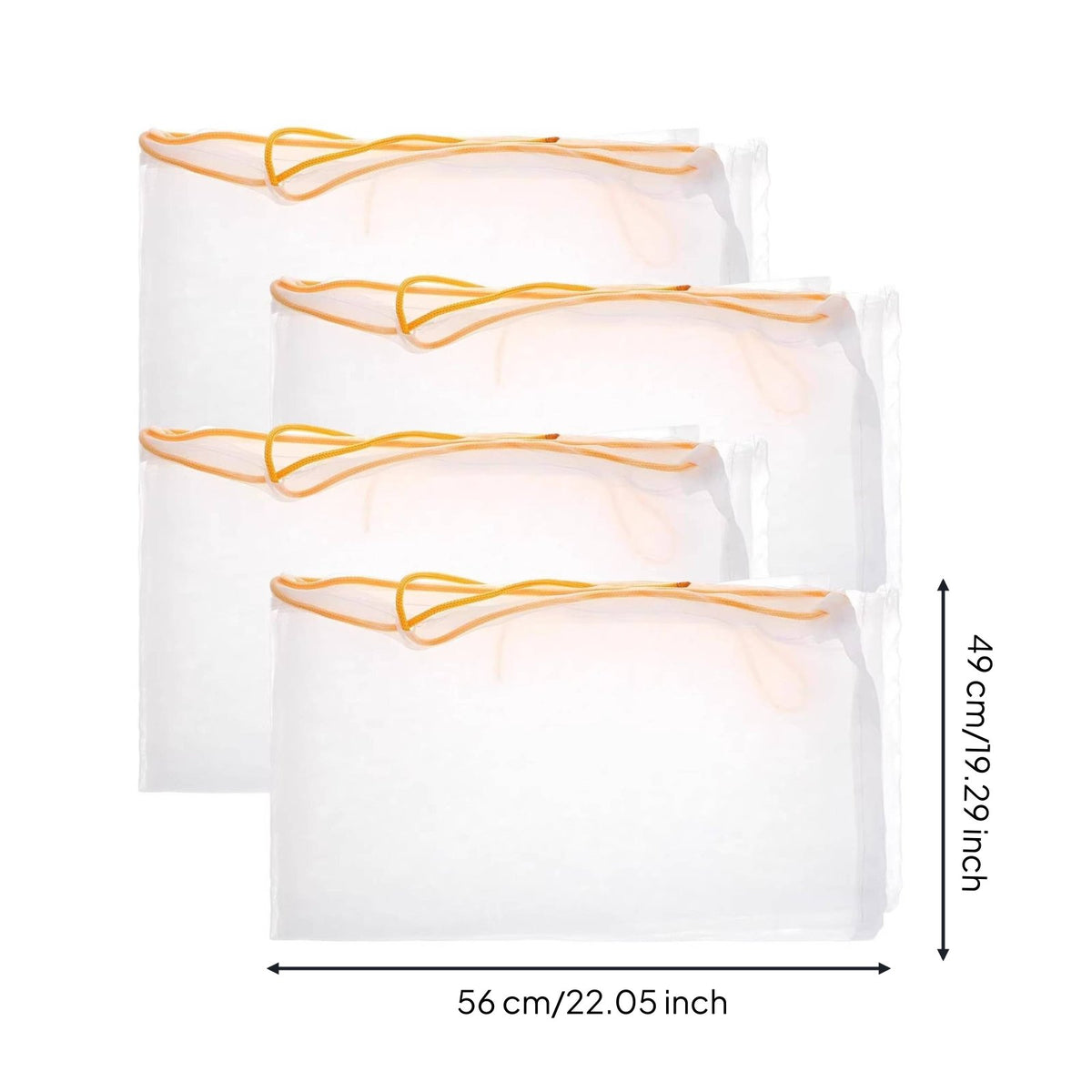 4 Pieces Nut Milk Bag Honey Strainer Bag Versatile Extra-Fine Honey Strainer Simple to Clean to Clean for Beekeepers