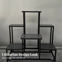 Multi-Tier Plant Stand Floor-Standing 7-Unit Combination Bonsai Stand Long-Lasting Rust-Resistant for Gardeners, Balcony