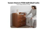 Nightstand with Drawers Modern and design Bedside Cabinet Multi-Functional for Office