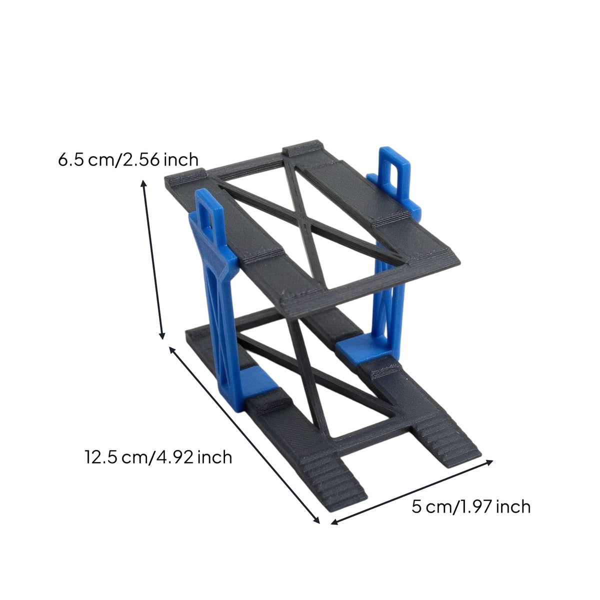 Two-Level Diecast Car Display Rack Modular Model Car Display Rack Stackable Compact for Desktop, Hobby Room