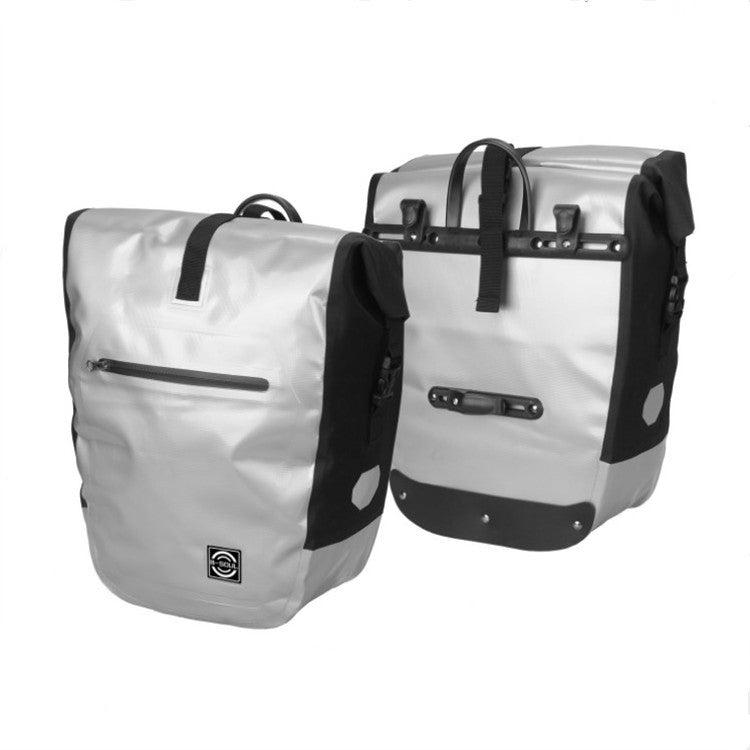 B-SOUL 19L Waterproof PVC Bicycle Pannier Bag for Long-Distance Cycling