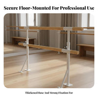 Floor Mounted Dance Barre Strong Support Adjustable Height Dance Barre Heavy Duty Professional Leg Stretching Bar for Dancers, Kids