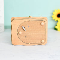 Hexagonal Ferris Wheel Music Box Wooden Craft Gift for Birthday Valentine's Day