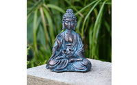 Lotus Monk Decor Zen Design Seated Monk Statue Glowing Light for Patio