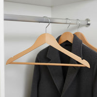 Wood Hanger Wood Clothes Hanger Non-Slip Shoulders Clothing Storage for Hotel, Wardrobe