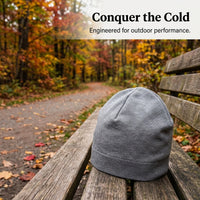 Beanie Hat for Men Polyester Fiber Running Cap for Skiing and Outdoor Activities, Seamless Knit Design for Comfort, Foldable Moisture Wicking