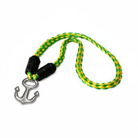Water Ski Tow Rope Connector Wear-Resistant Personal Watercraft Tow Rope Shock Absorbing Bungee Dock Line with Anchor Hook for Mooring