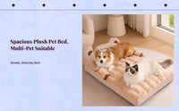 Cat bed with washable cover