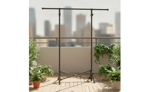 Collapsible Foldable Clothes Rack Freestanding Folding Garment Rack Compact Stable for Bedroom, Balcony