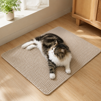 Pet Mat, Cat Litter Scatter Prevention Mat, Washable, Odor Resistant, Double Layer Structure, Non-Slip, Thick Fabric