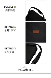 户外便携三角形收纳包露营烧烤桌包牛津布手提袋加棉防撞置物架包